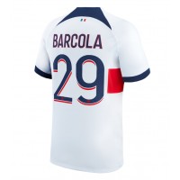 Camiseta Paris Saint-Germain Bradley Barcola #29 Segunda Equipación Replica 2023-24 mangas cortas